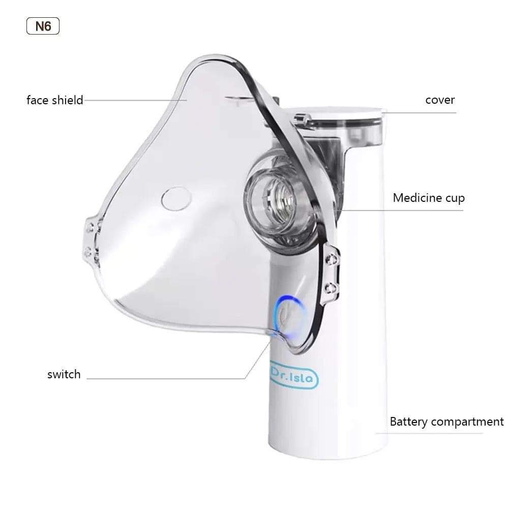 Portable Nebulizer, Handheld Travel Steam Compressor, Handheld Airway Inhale Humidifier Nebulizer, Mesh Atomizer Mini Nebulizer, Medical Asthma Inhaler Atomizer, Cool Mist Inhaler for Adults & Kids, Low Noise Inhaler Nebulizer with Mouthpiece And Mask Portable Nebulizer, Handheld Travel Steam Compressor, Handheld Airway Inhale Humidifier Nebulizer, Mesh Atomizer Mini Nebulizer, Medical Asthma Inhaler Atomizer, Cool Mist Inhaler for Adults & Kids, Low Noise Inhaler Nebulizer with Mouthpiece And Mask